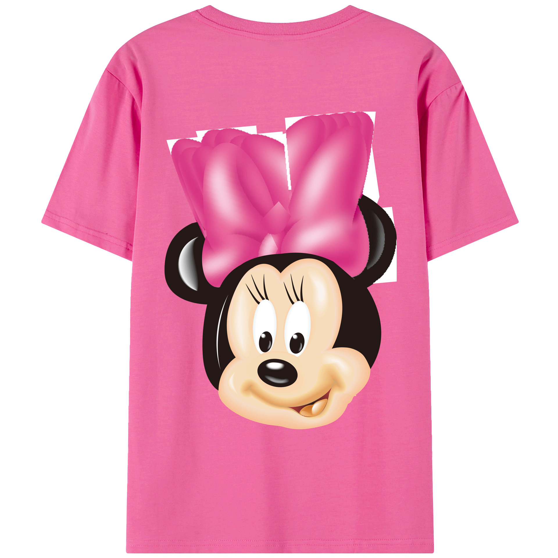 （画像用） ミッキーマウス Mickey Mouse レディース半袖Tシャツ(バックプリント)